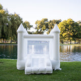Mini Ava - White Bounce House with Cone Tops