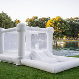 Mini Marcos - White COMBO Bounce House with Ball Pit
