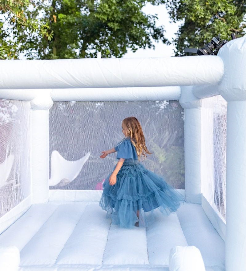 Mini Leo - Muted Blue Bounce House