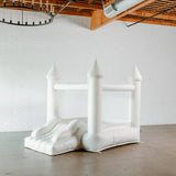 Mini Ava - White Bounce House with Cone Tops