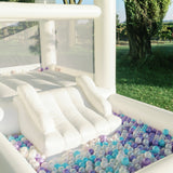 Mini Marcos - White COMBO Bounce House with Ball Pit