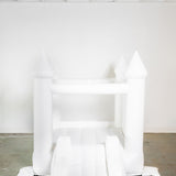 Mini Ava - White Bounce House with Cone Tops